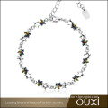 OUXI Zinc Alloy Costume Jewelry Star Design Chain Bracelet